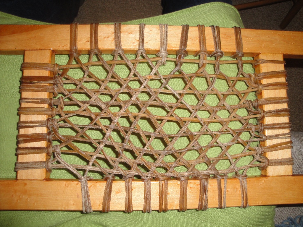 How To Weave Rawhide (Babiche) Seats for “Huron” Wood 